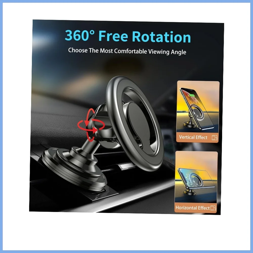 Magnetic Car Phone Holder Black NWT